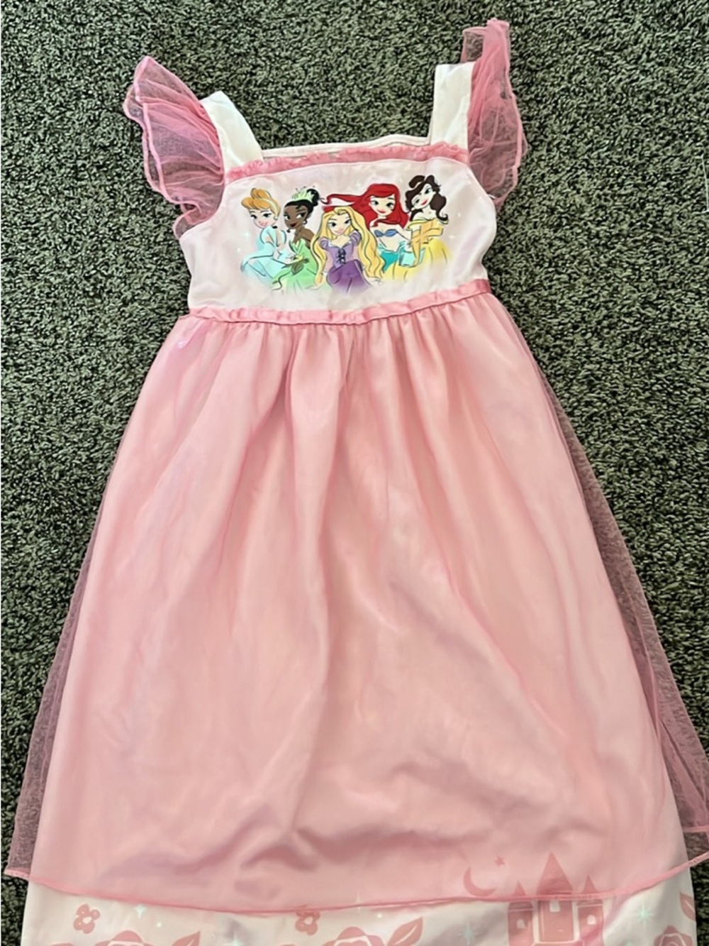 Disney Princess Light Pink Ruffled Nightgown